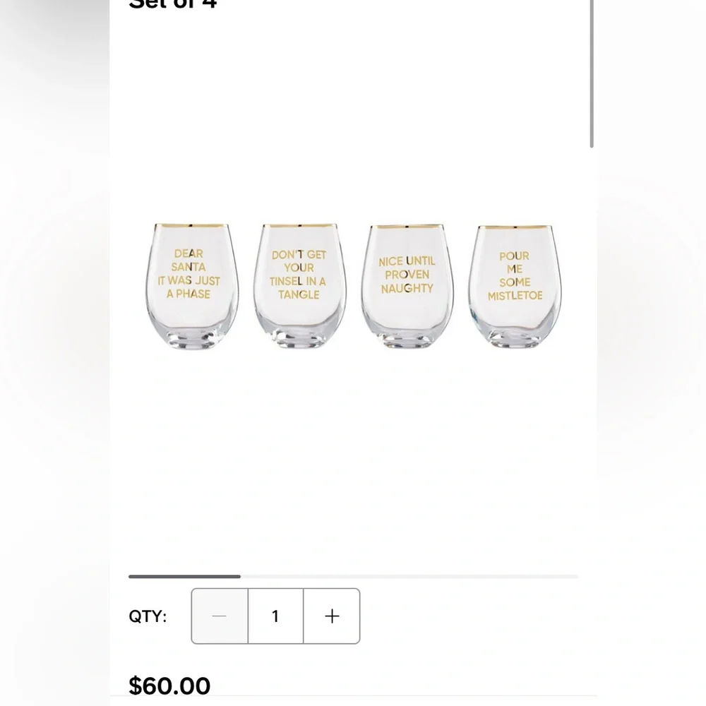 ❤️🧡💚💙NWT Cambridge 4 16oz Cocktail Glass Set